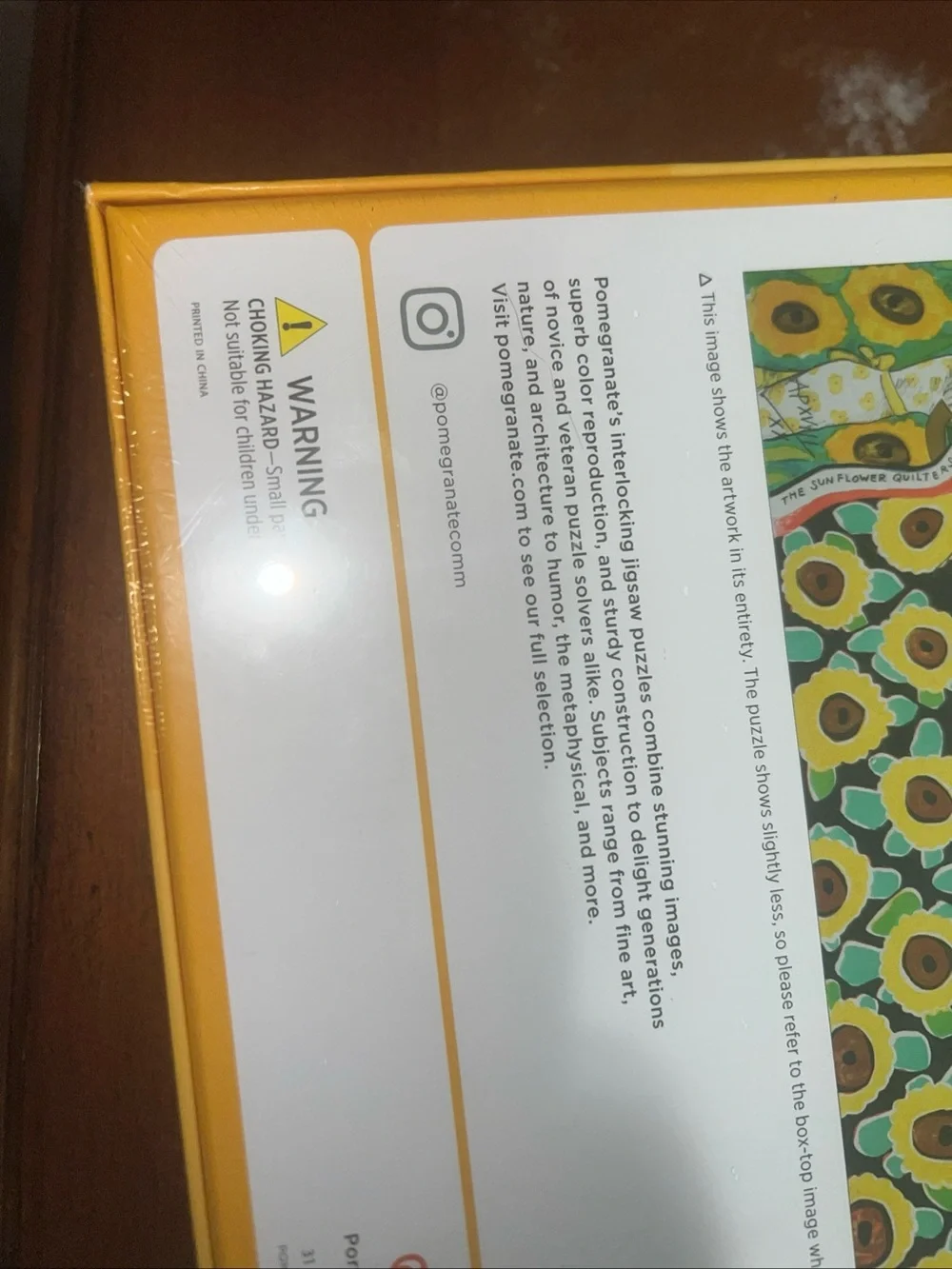 Faith Ringgold Sunflower Quilting Bee 1000-Piece Puzzle - Yellow & Green